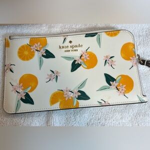 Kate Spade Lucy Orange Toss Wristlet